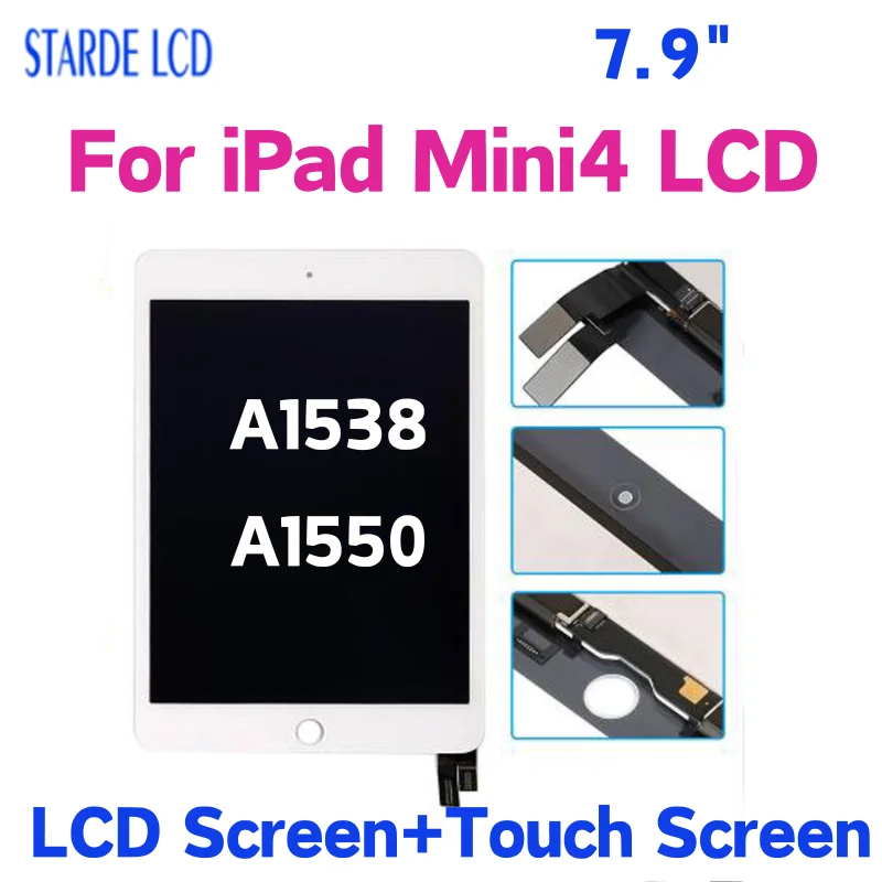 LCD ÷ ġ ũ Ÿ г  ü ǰ, 7.9 ġ AAA +, iPad mini 4 A1538 A1550